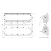 REFLETOR 200W HOLOFOTE LED OSRAM IP66 COMBATE BIVOLT - COMBATE